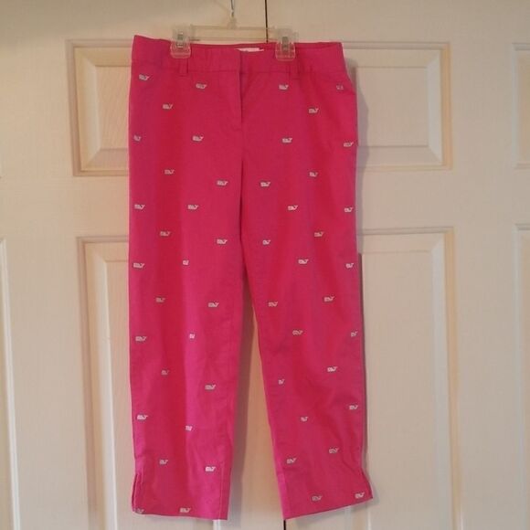 Vineyard Vine whale pink capris - Picture 2 of 8